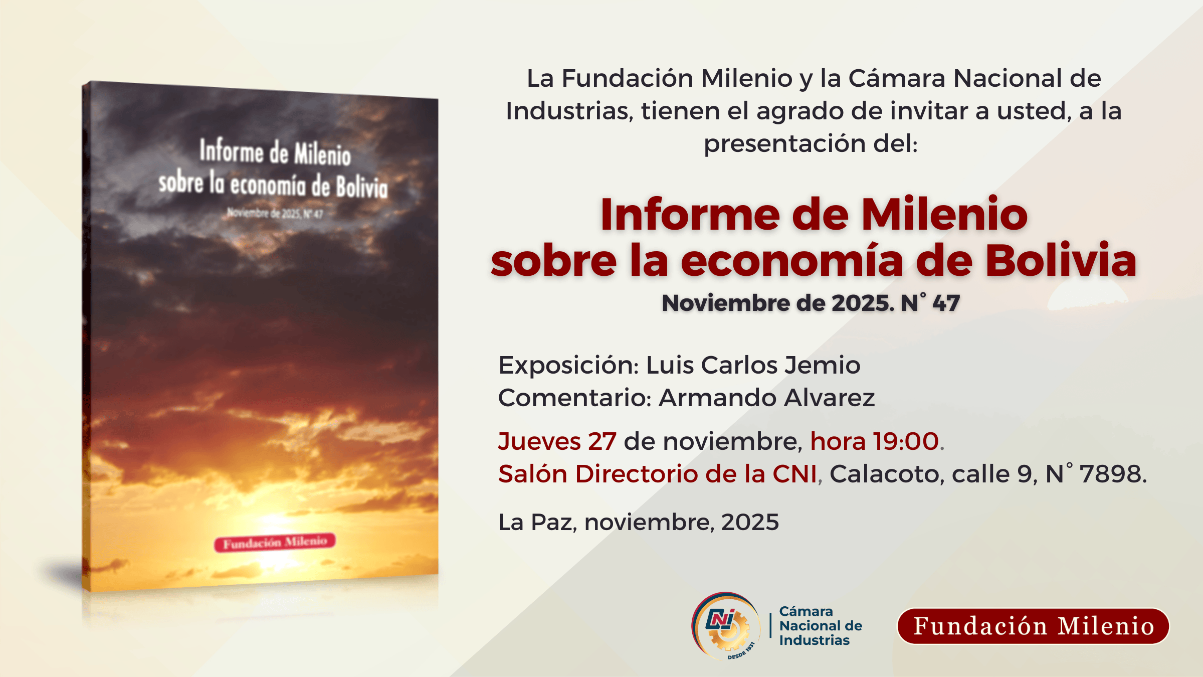 Informe de Milenio sobre la economia de Bolivia 2025 N° 47